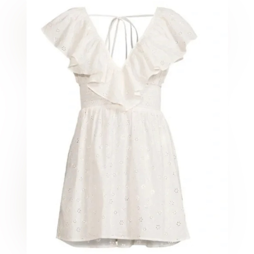 WeWoreWhat White Eyelet Backless Dress